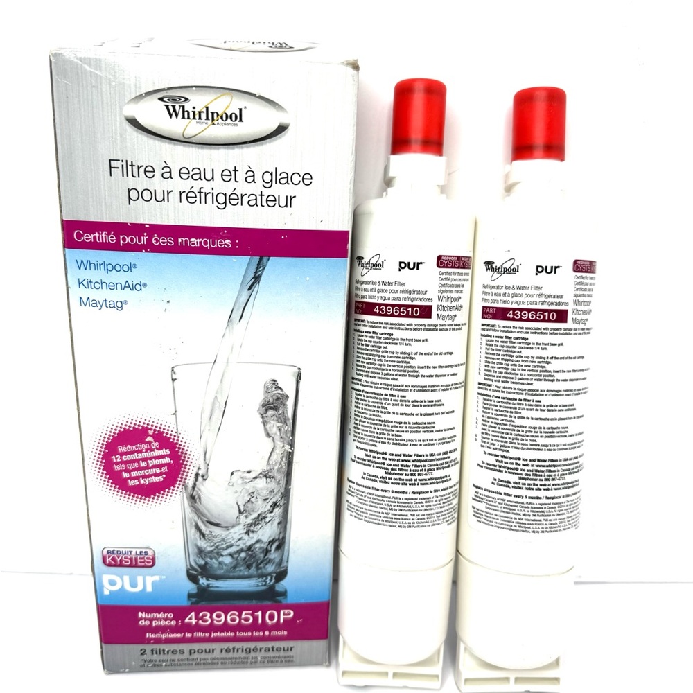 Whirlpool Refrigerator Water Filter 4396510 Maytag PUR Filtration Kitchenaid (2)